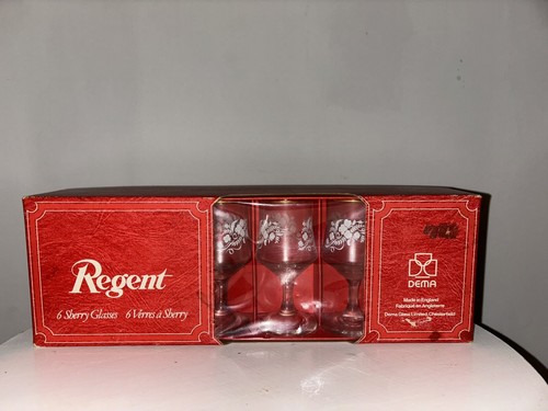 Regent sherry glasses white - glasses,