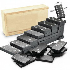 28-Piece Wooden Dominoes Set -