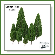 Conifer Trees - 50mm to 80mm - Suitable for N / OO Gauge Model Railways