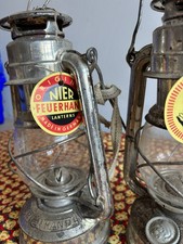 Feuerhand 1276 Lantern Storm Lamp Pair Jena Glass Unused