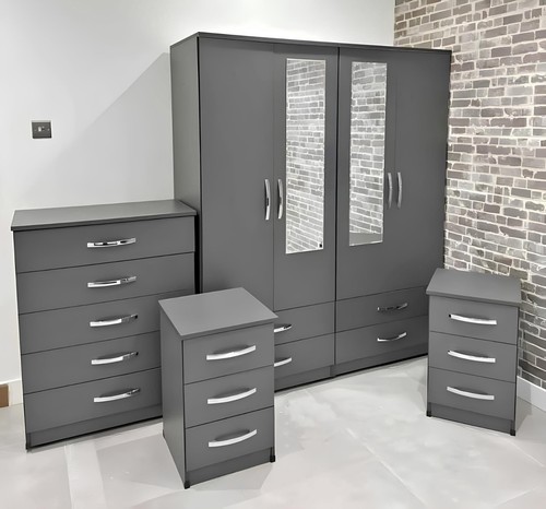 Door mirrored wardrobe with - wardrobe,