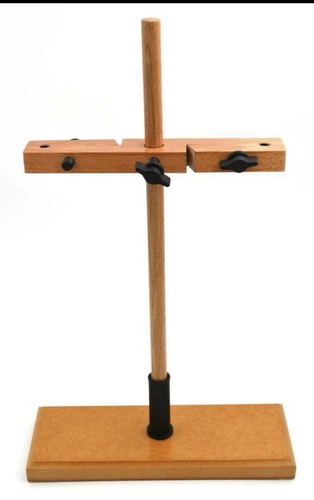 Burette stand double hardwood - double,