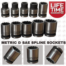 3/8" Multi Spline Socket Set