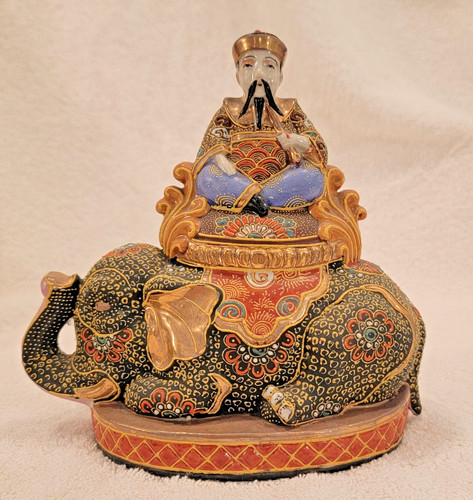 Japanese kutani style enamel - japanese,