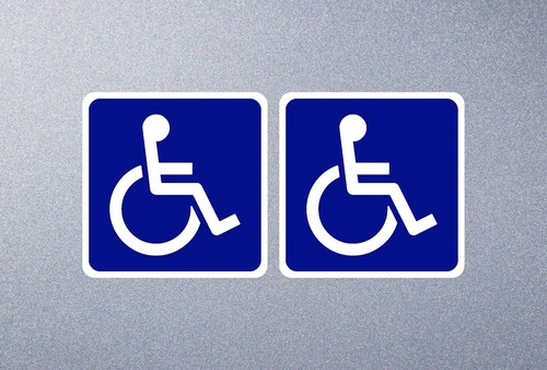 Disabled blue badge vinyl - blue,
