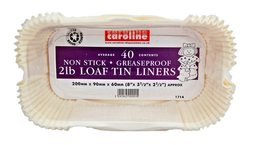 Cake liners 2lb caroline - cake,