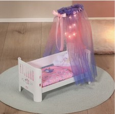 Baby Annabell Sweet Dreams Doll Bed Fits Dolls Up To 43cm,26.5L x 11.5W x 49H cm