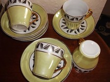 6 X VINTAGE DEMITASSE CUPS &