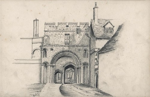 Green court gate - gate,