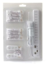 Dolls House Lighting Wiring Kit Socket Power Strip Extensions Plugs 11 Piece Set