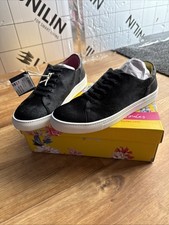 Joules Size 6 Black Trainers Rrp £89.95 Lot I
