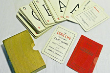 Vintage Old Lexicon Card Game