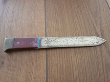 Rare WW1 Trench Art Brass Paper Knife
