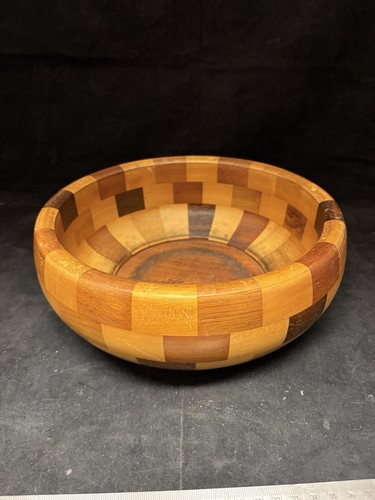 Vintage hand turned segmented - turned,