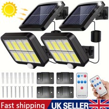 Solar Power LED PIR Motion Sensor Wall Light Security Outdoor Garden Flood Lamp