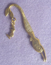 Tibetan/Antique Gold Mermaid