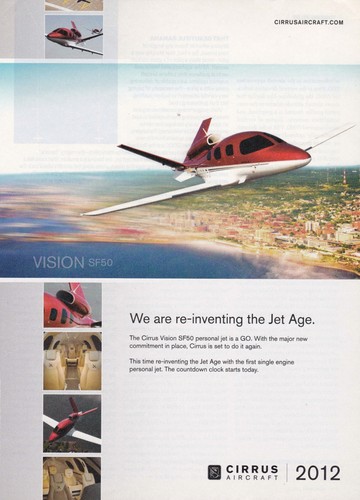 2012 cirrus sf50 - aircraft, ad