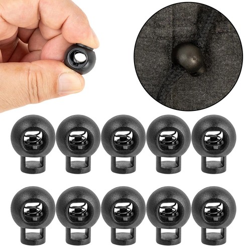 Black cord stopper toggle - stopper,