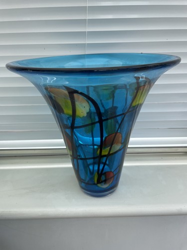 Large art glass - large, vase