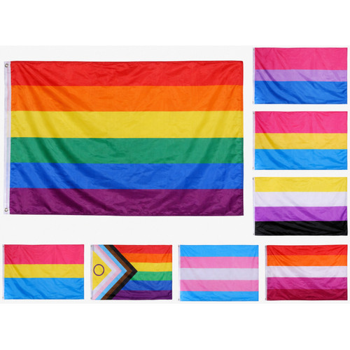Rainbow pride flag 5x3ft lgbt - rainbow,