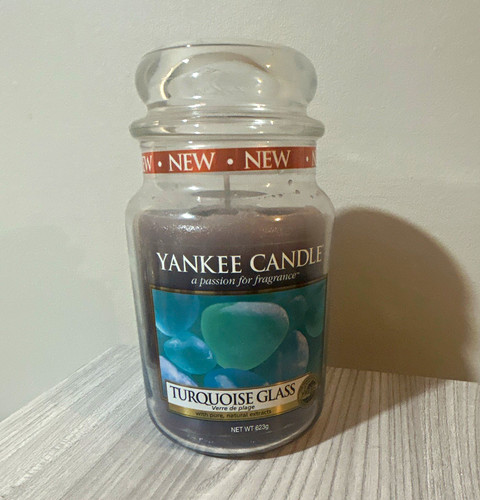 Yankee candle turquoise glass - yankee,