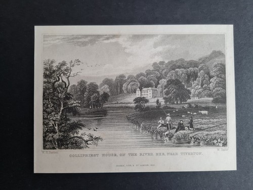 Antique 1829 print - ,