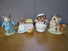 Beswick  GOLD Beatrix potter x 4 all BP2 GOLD Backstamp issued 1952-72 Perfect