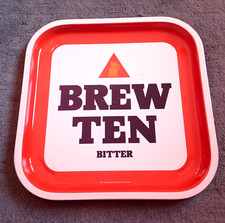VTG BASS CHARRINGTON BREW TEN BITTER ADVERTISING PUB  BEER TRAY c1970/80s #1