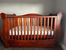 Tutti Bambini Nursery Sleigh Bed & Changing Unit Set Used