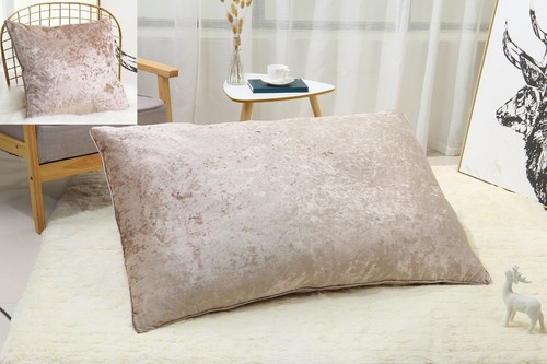 Crushed velvet cushion - crushed,