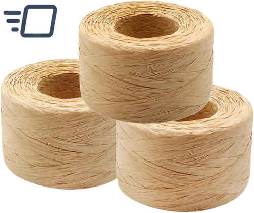 Rolls 100m natural raffia - rolls,