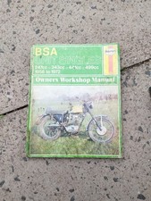 BSA Unit Singles C15 B25 C25 B40 B44 B50 (1958-1972) Haynes Workshop Manual