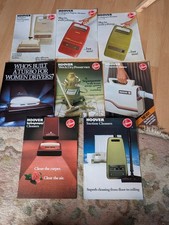 Vintage 1980's Hoover Vacuum Cleaner Brochures 8x Brochures