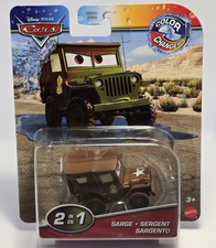 DISNEY PIXAR CARS COLOR CHANGERS - SARGE - NEW - COMBINED POSTAGE