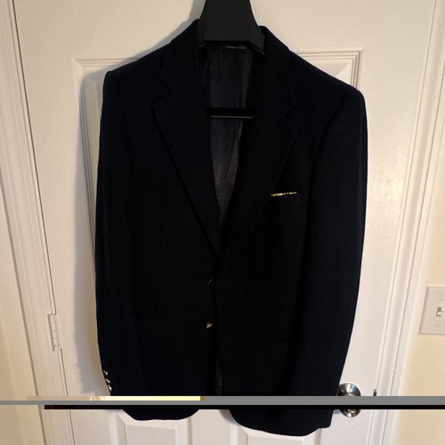 Burberrys men navy wool - men's,