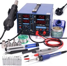 YIHUA 853D 2A USB SMD Hot Air Rework Station Soldering Station, RRP £130.49