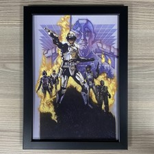 CAPTAIN POWER FRAMED MOVIE POSTER ART: DREW STRUZAN SCI-FI FILM