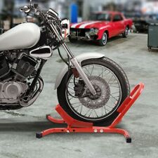 NEW FRONT WHEEL CHOCK MOTORBIKE MOTORCYCLE STORAGE VAN TRANSPORT PADDOCK STAND