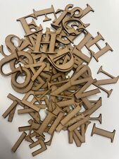Wooden Letters  MDF 3mm Craft Blanks Decoupage Alphabet Laser Cut GEORGIA FONT