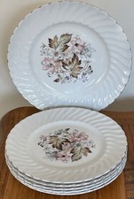 ROYAL WESSEX 6x dinner/lunch/dessert plates 22.5cm - Swinnertons 1962-68
