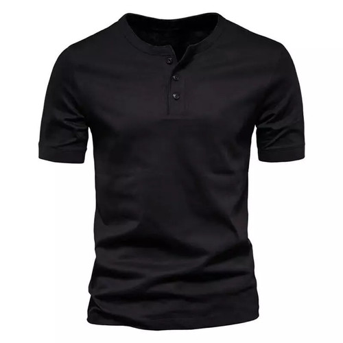 New mens henley grandad - new,