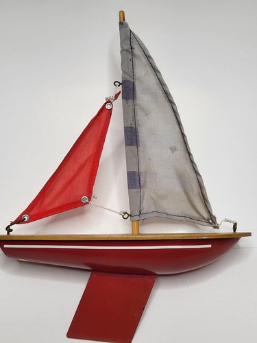 Decorative wooden sailboat - wooden,