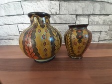 LIBERTY & CO GOUDA POTTERY VASE X2