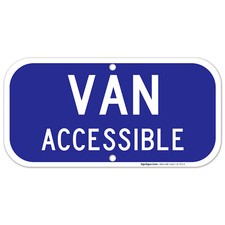 Van accessible sign - van, sign,