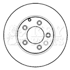 2x Brake Discs Vented For VW