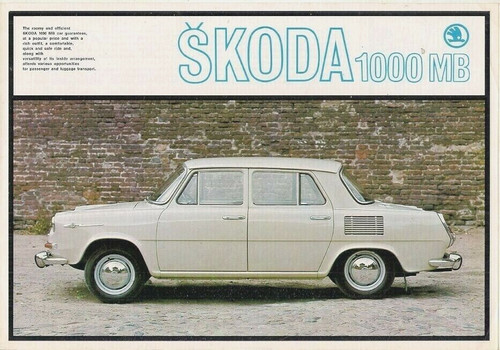 Skoda 1000 saloon 1969 - mb, uk