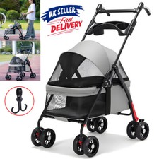 4-Wheel Portable Pet Stroller with Breathable Mesh puppy stroller cat stroller