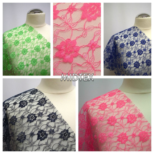 Floral lace net fabric per - floral,