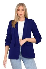 Ladies Ruched Sleeve Blazer