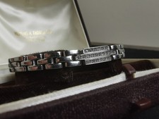 Vintage CITIZEN Stainless Steel Crystal Stone Studded Bracelet For Watch Combo